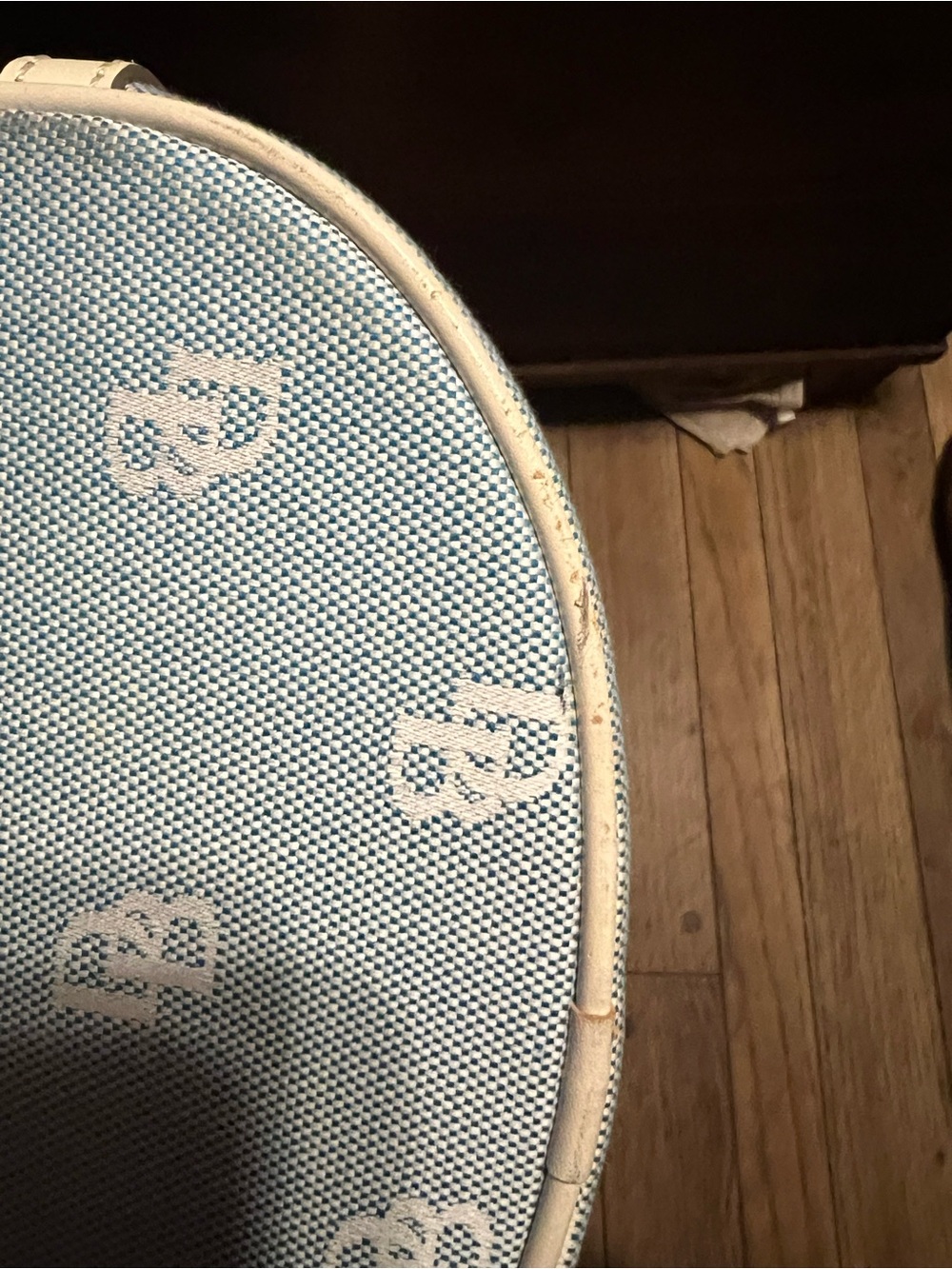 Dooney & Bourke Light Blue Tote with Cream Trim - Picture 6 of 7